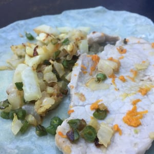 escalope-de-porc-aux-légumes