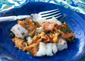 chanterelles-and-shrimp